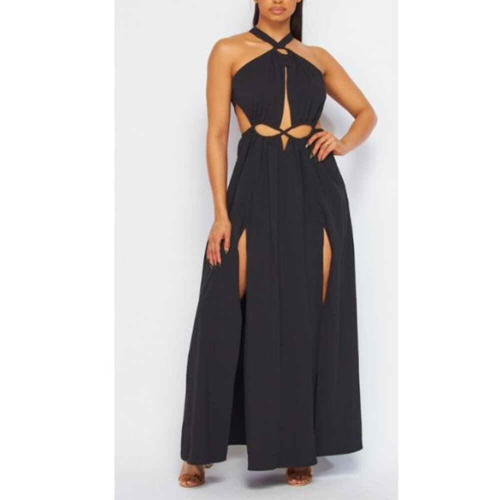 Bahia Luxe Cutout Maxi – Noir Edition